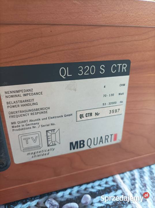 MB Quart QL 320 S CTR głośnik centralny kina