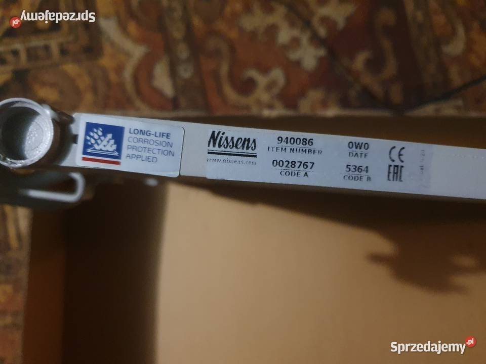 Skraplacz klimatyzacja NISSENS 940086 osobowe lubuskie Nowe Miasteczko