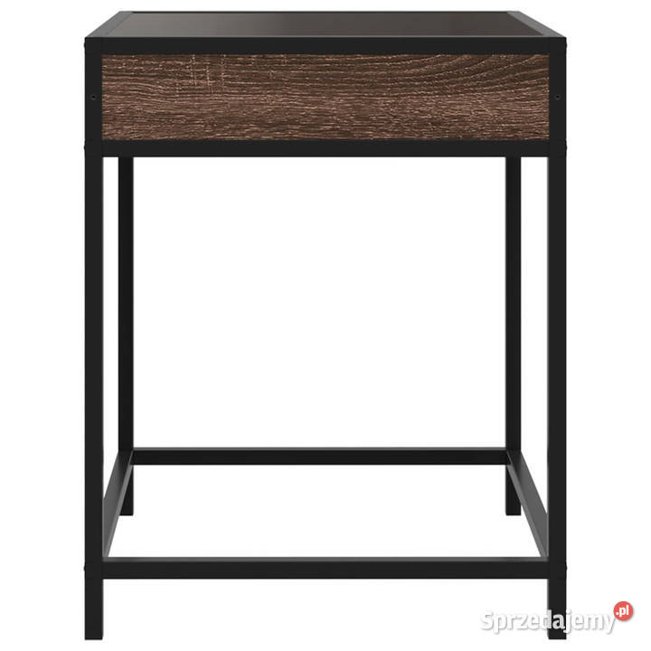 Stolik nocny z LED Infinity brązowy dąb 40x40x51 Warszawa