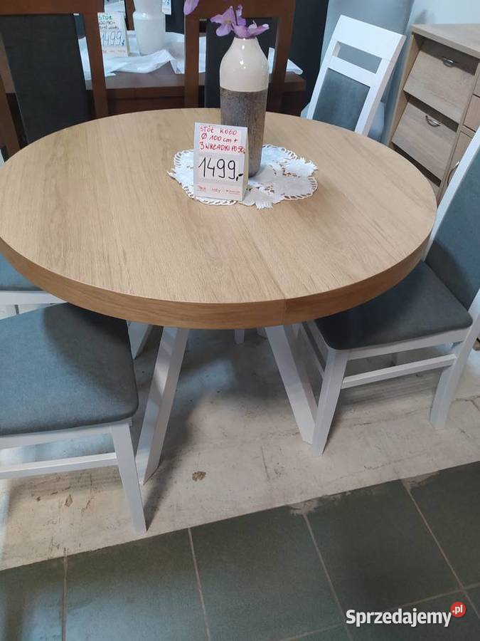 STÓŁ NATURALNY KOŁO ROZKŁADANY DO 250 Toruń