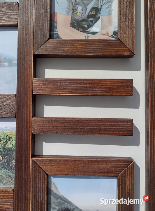 Drewniana Multirama Ramka na 12 zdjęć 10x15 Ramki i ramy mazowieckie Warszawa sprzedam