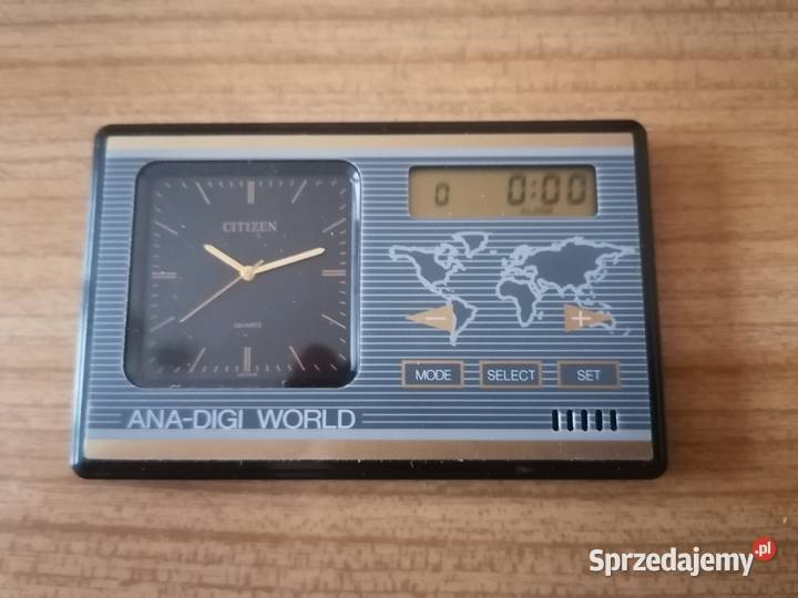 CITIZEN Analogowo Cyfrowy Mini Zegar Biurkowy Zegary Tychy