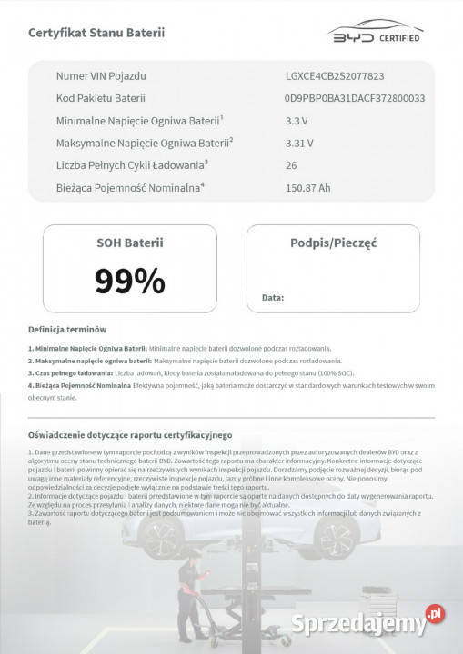 BYD Dolphin Surf VAT 23 Comfort 156 automat 2025 komputer pokładowy małopolskie Myślenice