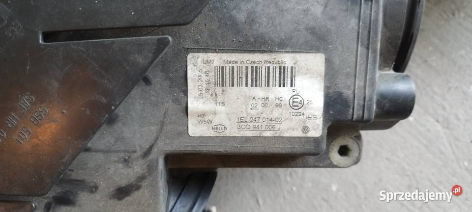 VW Passat B6 Lampy Reflektory Przód Komplet Lewa Lampy przednie Brzeg Dolny