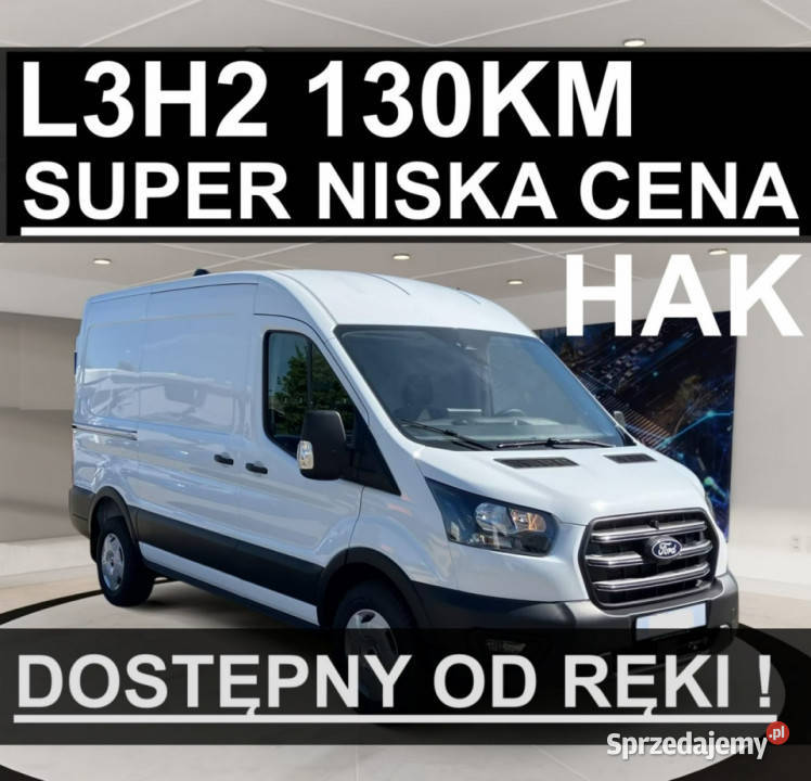 Ford Transit L3H2 130 Kamera Czujniki Zabudowa immobilizer Szczecinek