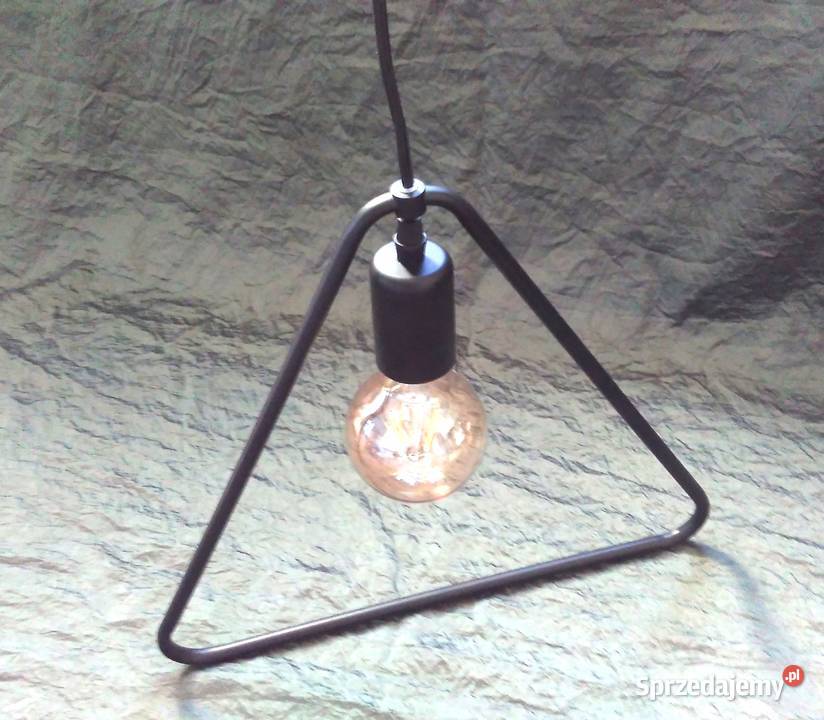 Lampa czarna Wisząca duży gwint Sufitowa metal Białystok