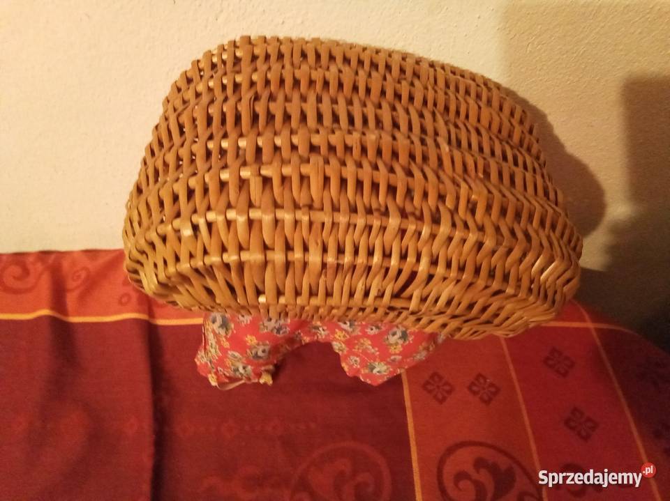 Koszyk z chustą PRL mazowieckie Warszawa
