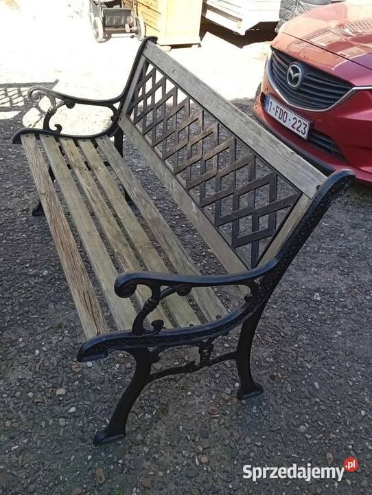 Zestaw ozdobnych mebli ogrodowych z ciężkiego Podławki