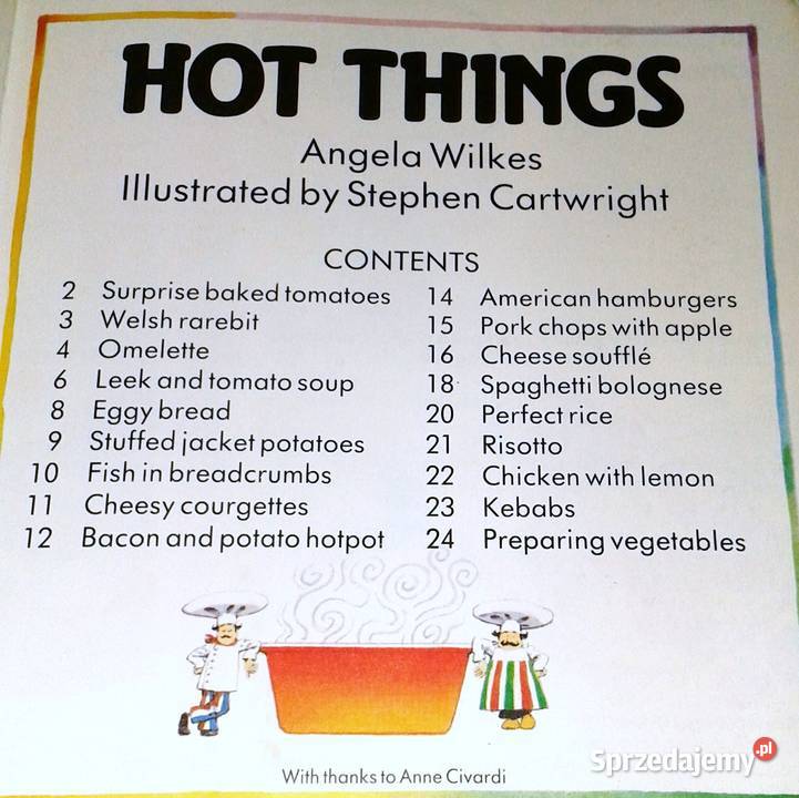 The Usborne First Cookbook Angela Wilkes Stephen Rok wydania 1987 Chełm