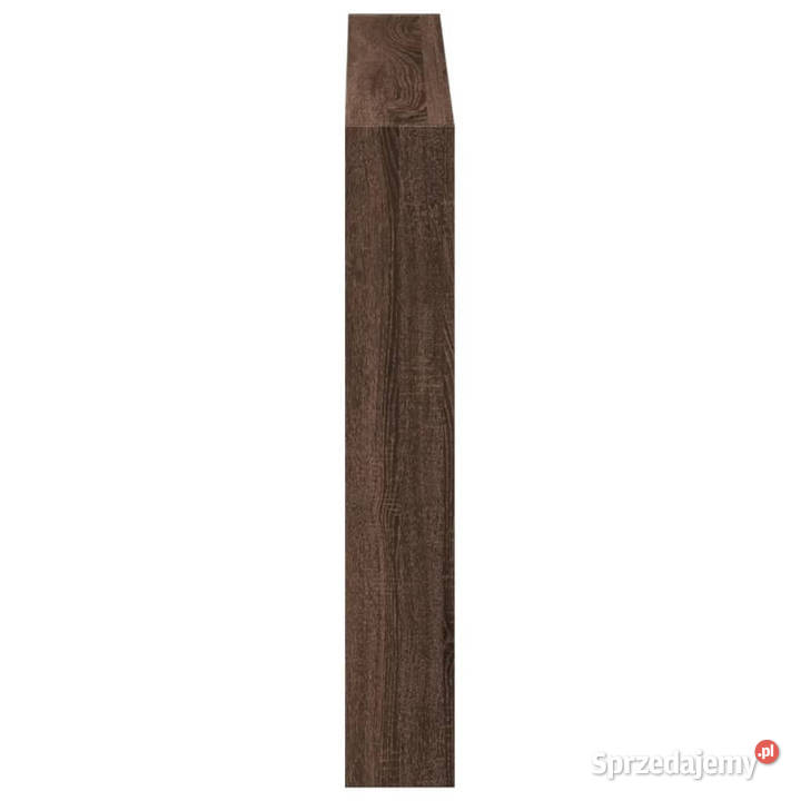 Zagłówek z półkami i LED brązowy dąb 120x17x102 mazowieckie