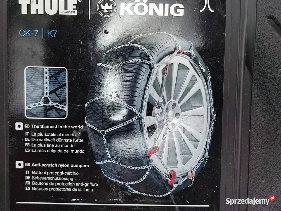 ŁAŃCUCHY ŚNIEGOWE 1 PARA THULE 23847 CK7 K7 14 Pozostałe