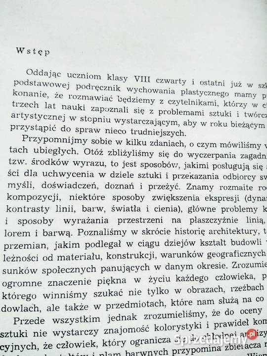 Wiadomości o sztuce 8 szkoła podstawowa Warszawa