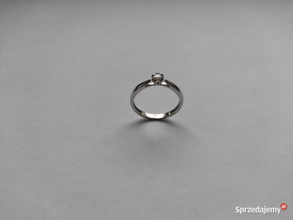 Pierścionek WKruk ZNNPB10B złoty z brylantem Lubliniec