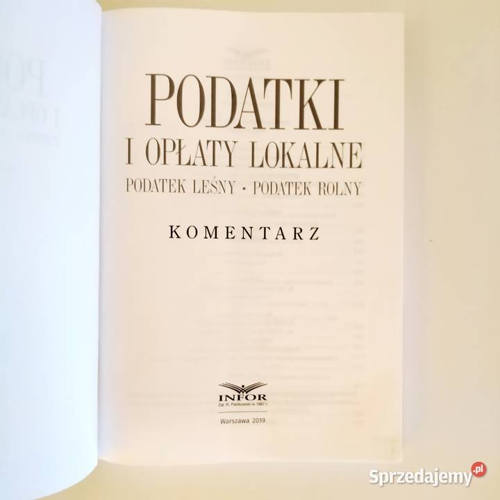 Paweł Banasik Podatki i opłaty lokalne podatek