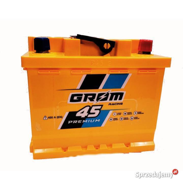 Akumulator Grom Racing 45Ah 450A EN PRAWY PLUS osobowe Akumulatory