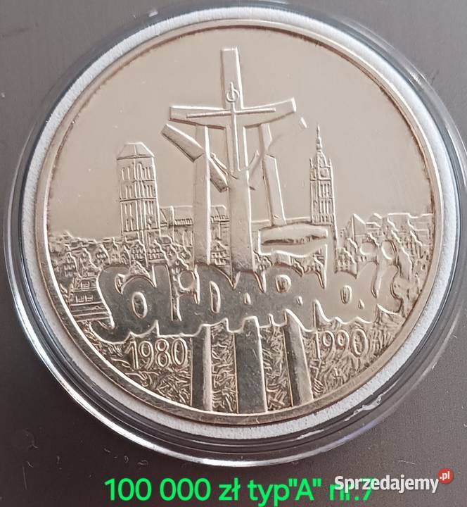 100 000 Solidarność 1990 r Typ A 7 Konin