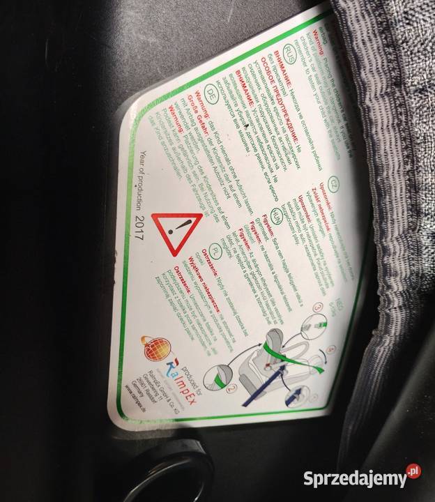 Fotelik samochodowy nosidełko Niemiecki Wąbrzeźno