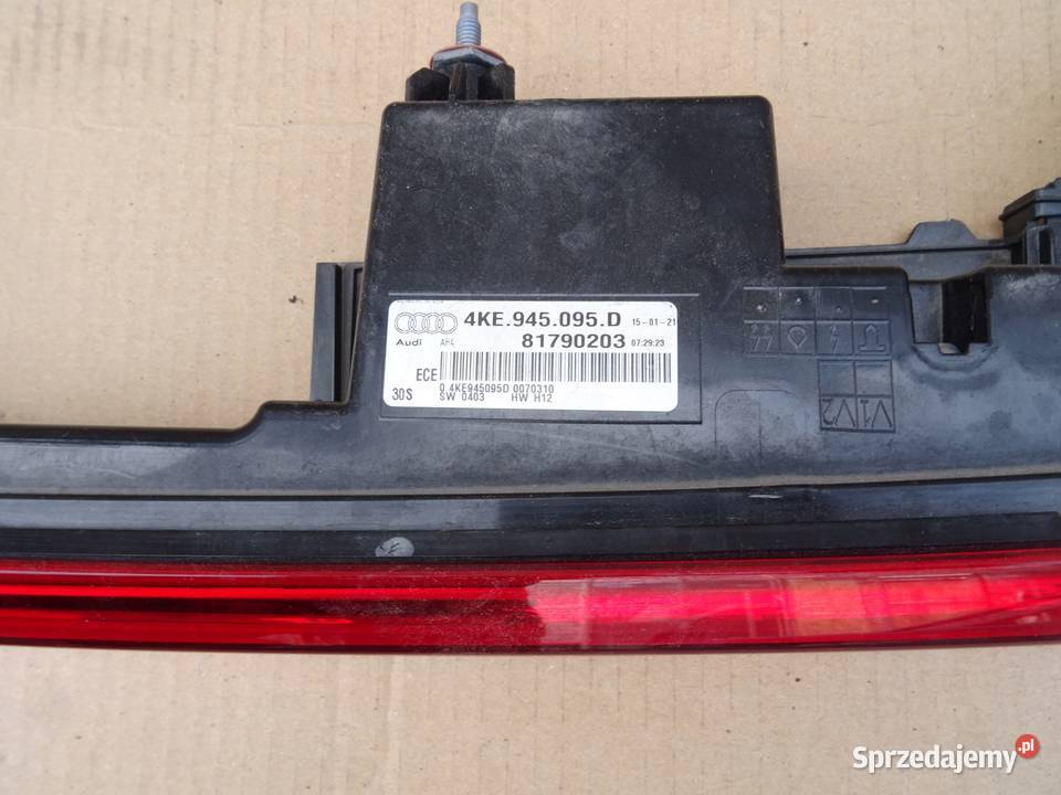 LAMPA BLENDA W KLAPĘ TYŁ AUDI ETRON 4KE945095D lubuskie