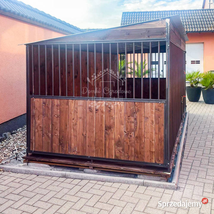 Kojec psa 35x25m Podłoga i ściany drewno uchwyt Dla psów Chojnice