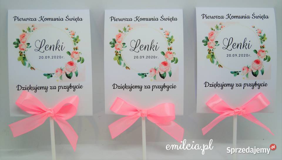 Komunia Lizaki Pamiątka Prezent Podziękowanie Pozostałe Zielona Góra