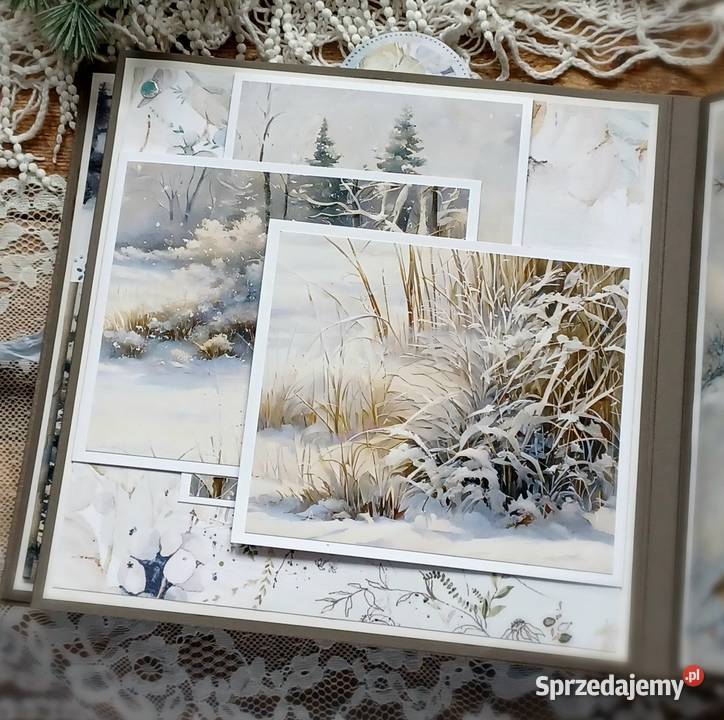 Zimowy album foto prezent rękodzieło