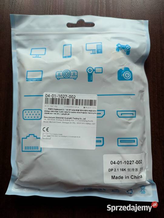 Kabel DisplayPort 21 DP 21 o długości 2m kable, taśmy, przedłużacze