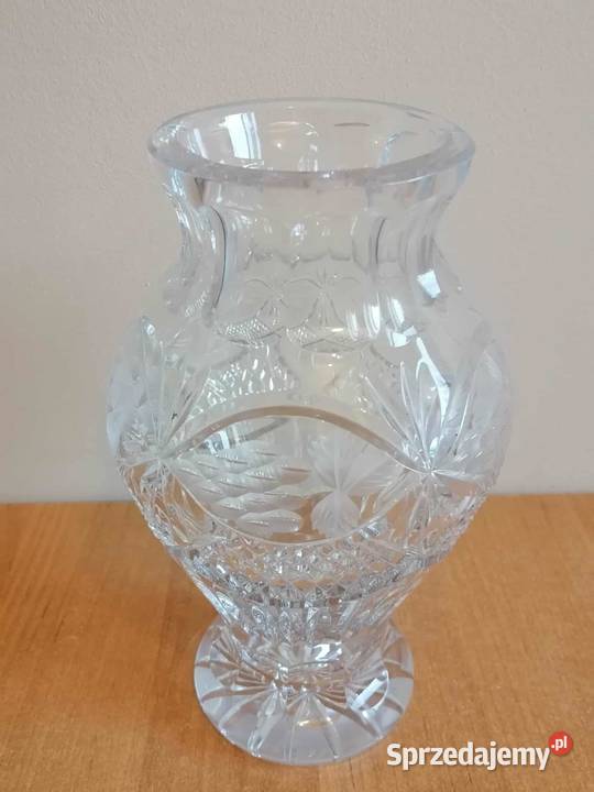 Wazon Kryształowy Piękny PRL