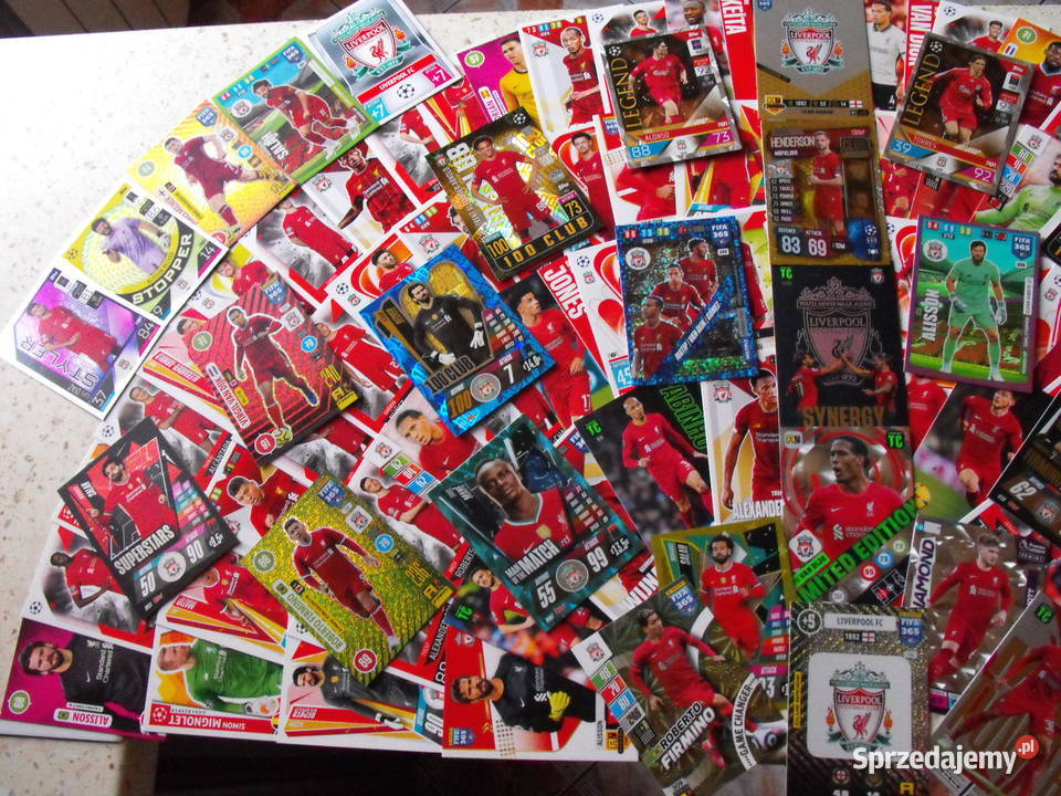 MEGA zestaw FC LIVERPOOL karty piłkarskie FIFA śląskie Mykanów