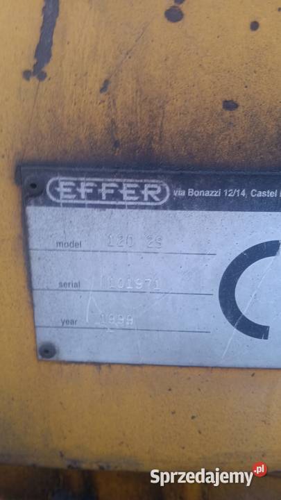 Hds effer 120 2s 8m wysuwu z górnym sterowaniem Zakliczyn sprzedam