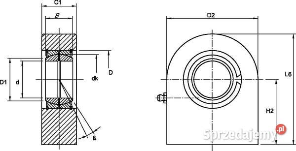 Ucho siłownika do przyspawania 25 7500SCF25ES Kamionna sprzedam