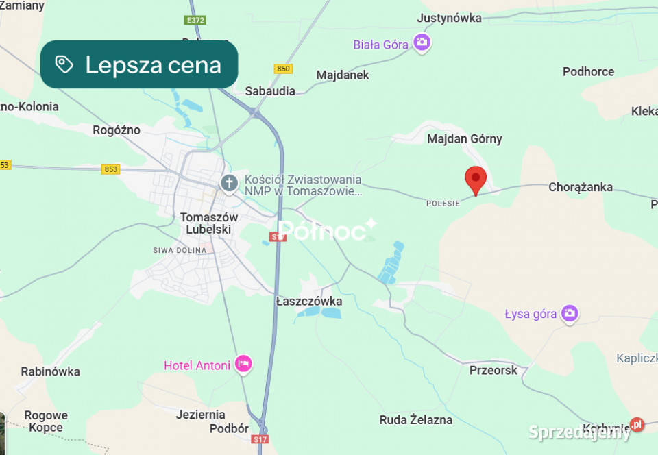 Na sprzedaż 2 działki budowlane w Majdanie Sprzedaż lubelskie Majdan Górny sprzedam