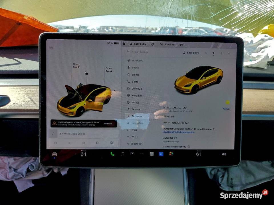 Tesla 3 RWD w transporcie z USA Mińsk Mazowiecki