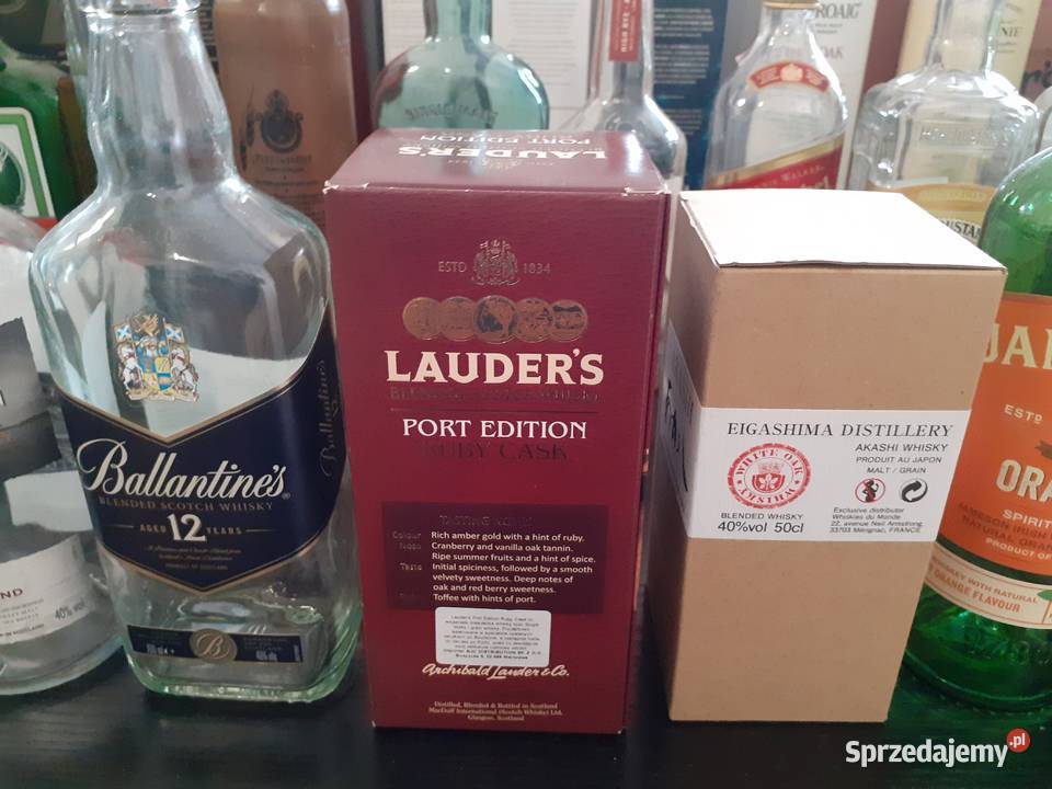 Butelki szklane Whisky Gin Wino Rum Liker Warszawa