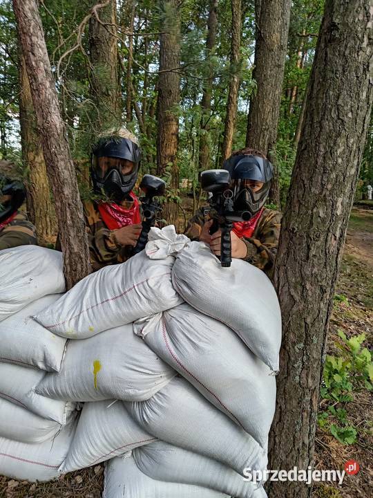 Paintball dzieci dorosłych urodziny kawalerski łódzkie Podstoła