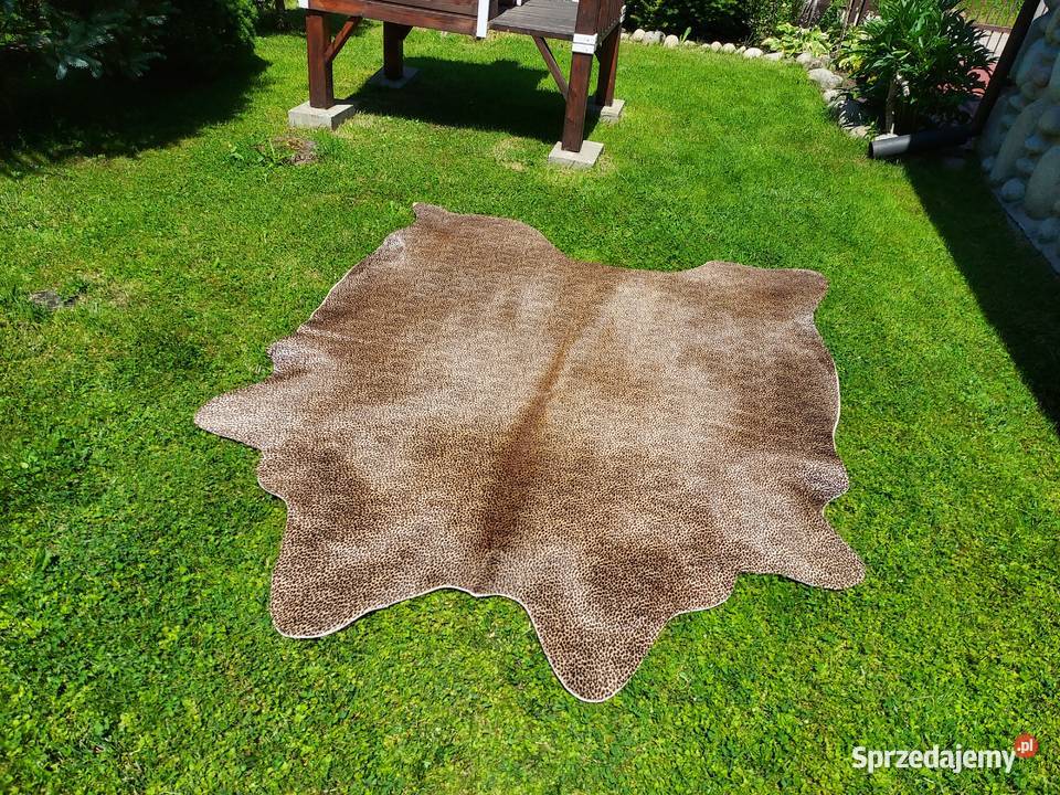 Dywan Naturalny Wzór Lampart Cętki Skóra Bydlęca małopolskie Szaflary