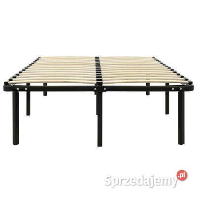 vidaXL Rama łóżka czarna metalowa 120 x 200 Warszawa