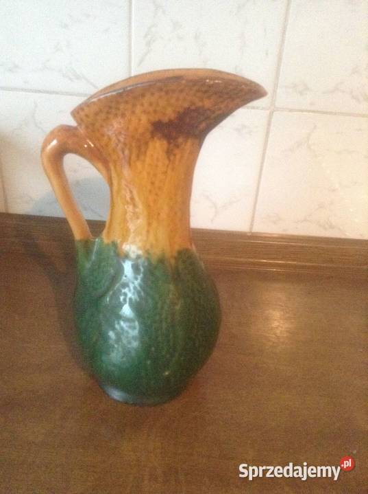 Wazonik fajansowy ręcznie malowany lata 7080 Opole