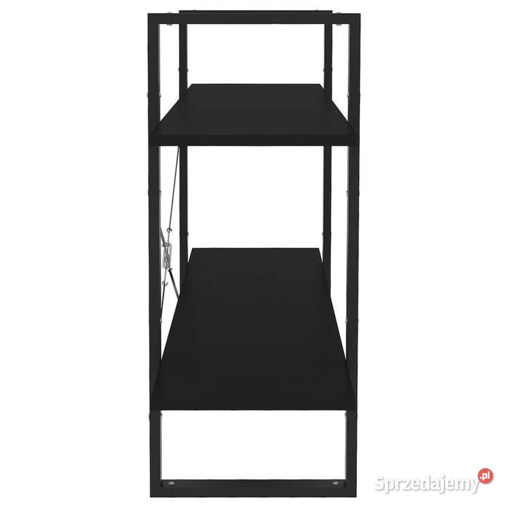 2poziomowy regał na książki czarny 100x30x70 mazowieckie