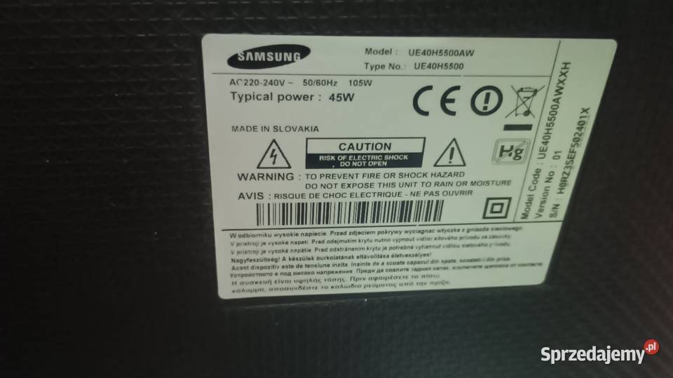 Telewizor Samsung UE40H5500 40cale Poznań