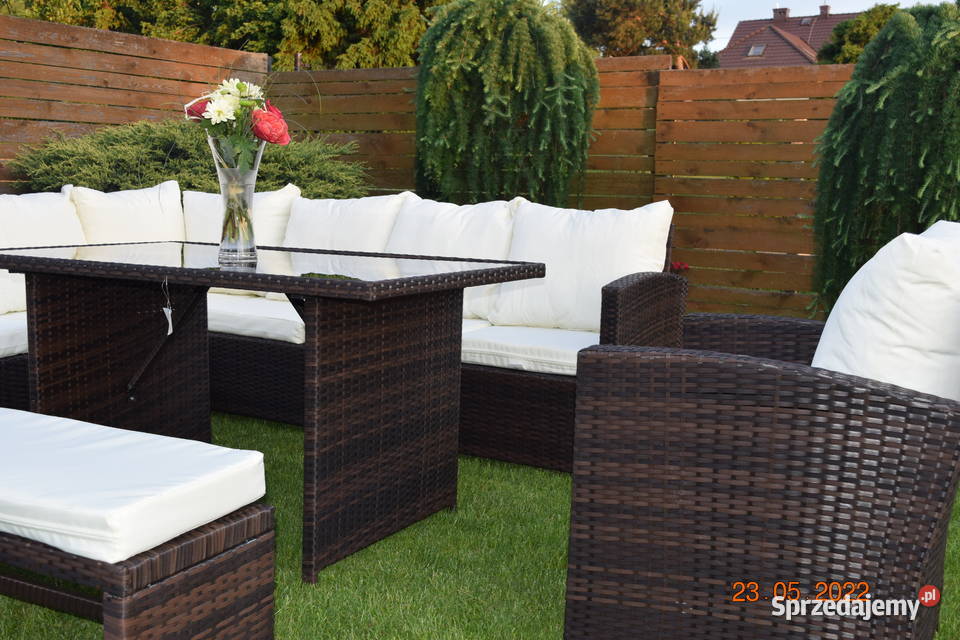 zestaw mebli ogrodowych BARCELONA brąz fotel Bosutów