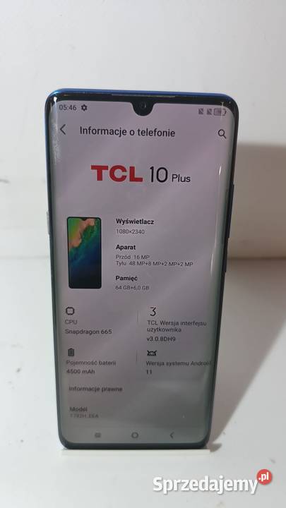 Smartfon TCL 10 Plus 664GB Katowice