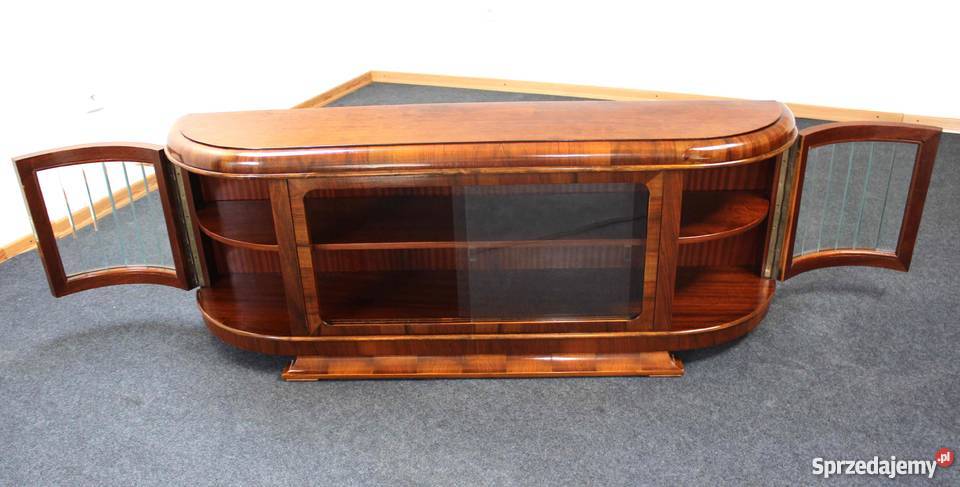 Biblioteczka Witrynka art deco renowacji dostawa Meble