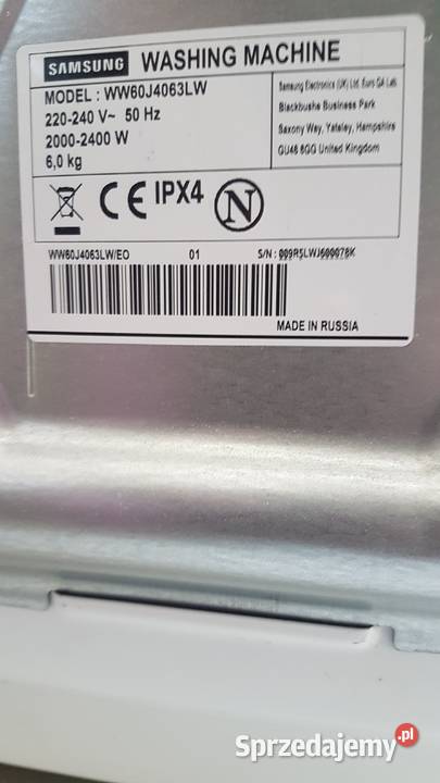 części do pralki Samsung eco Bubble 2019r warmińsko-mazurskie Iława