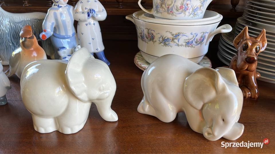 Figurka słonia Bez sygnatury pomorskie Gdańsk