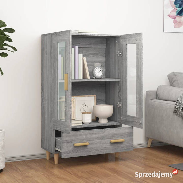 Szafka szary dąb sonoma 70x31x115 materiał Pozostałe mazowieckie Warszawa