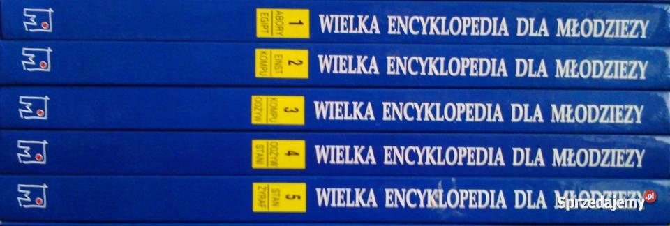 Wielka encyklopedia mlodziezy w 5 tomach Rok wydania 1998 sprzedam