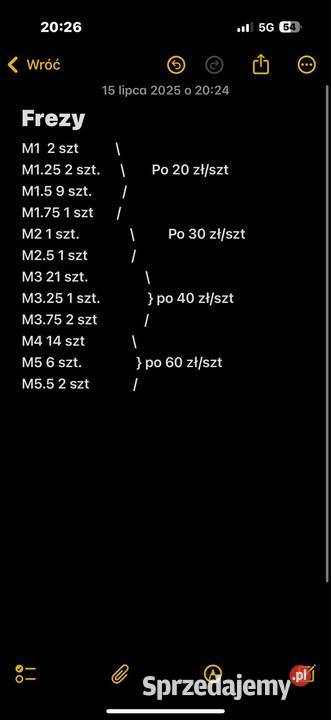 Frezy ślimakowe modułowe 62