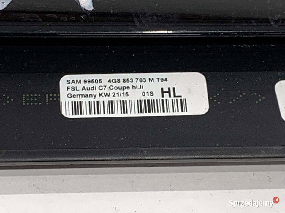 LISTWA ZGARNIAJĄCA TYŁ LEWY AUDI A7 4G