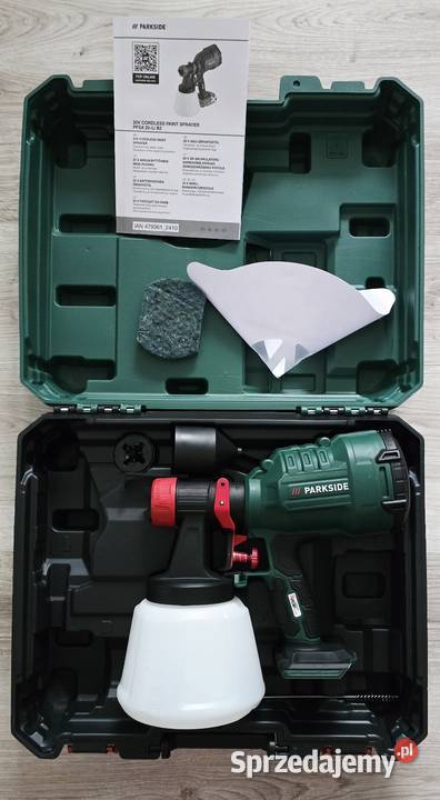 Parkside Pistolet do malowania akumulatorowy 20V mazowieckie Pruszków