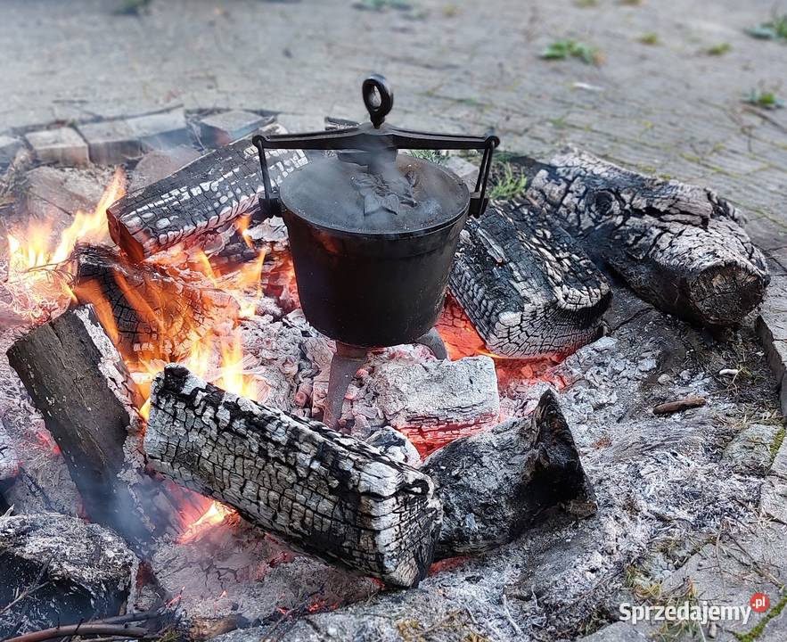 KOCIOŁEK MYŚLIWSKI 7L ŻELIWNY GARNEK WĘGIERSKi Skawina